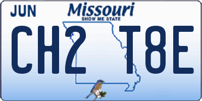 MO license plate CH2T8E