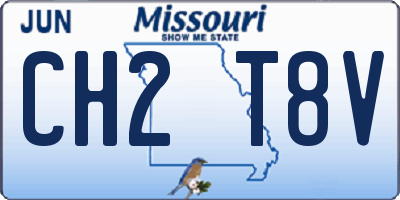 MO license plate CH2T8V