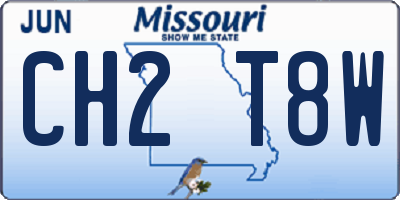 MO license plate CH2T8W