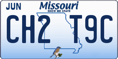 MO license plate CH2T9C