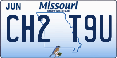 MO license plate CH2T9U