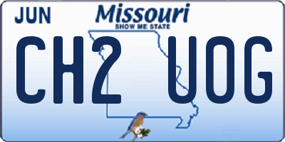 MO license plate CH2U0G