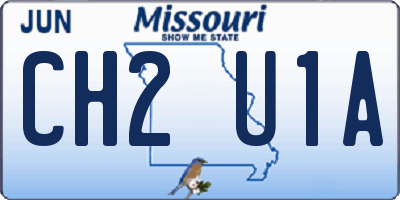 MO license plate CH2U1A