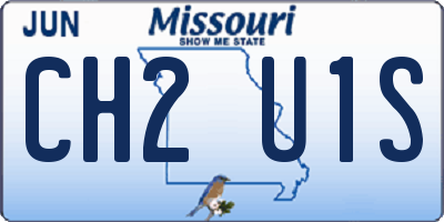 MO license plate CH2U1S
