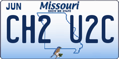 MO license plate CH2U2C