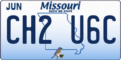 MO license plate CH2U6C