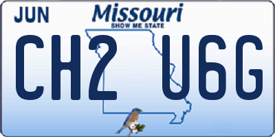 MO license plate CH2U6G