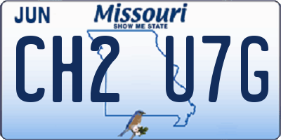 MO license plate CH2U7G