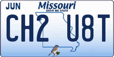MO license plate CH2U8T