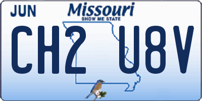 MO license plate CH2U8V