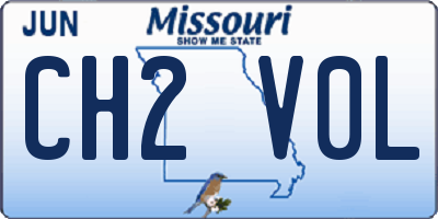 MO license plate CH2V0L