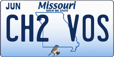 MO license plate CH2V0S