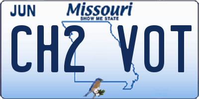 MO license plate CH2V0T