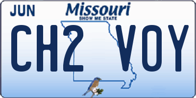MO license plate CH2V0Y