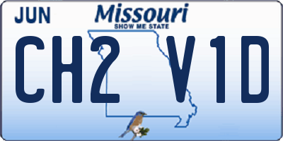 MO license plate CH2V1D