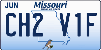 MO license plate CH2V1F