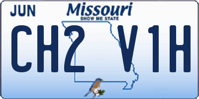 MO license plate CH2V1H