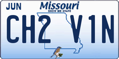 MO license plate CH2V1N