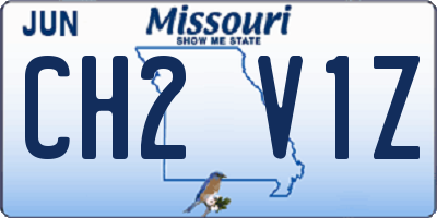 MO license plate CH2V1Z