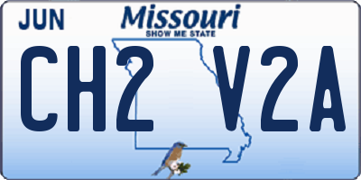 MO license plate CH2V2A