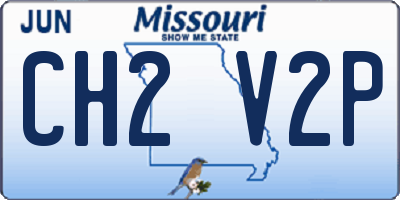 MO license plate CH2V2P