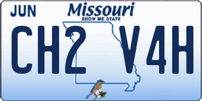 MO license plate CH2V4H