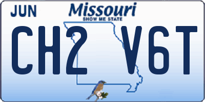 MO license plate CH2V6T