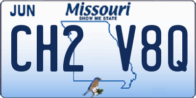 MO license plate CH2V8Q