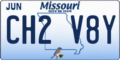 MO license plate CH2V8Y