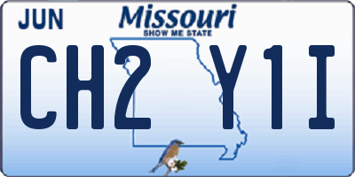 MO license plate CH2Y1I