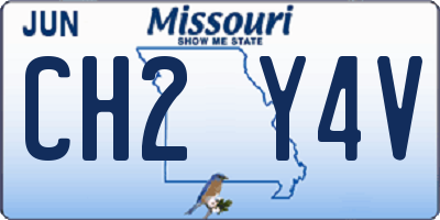 MO license plate CH2Y4V