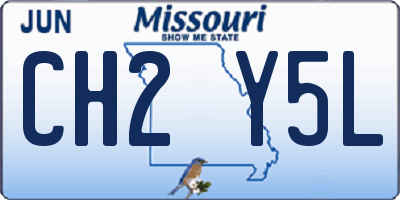 MO license plate CH2Y5L
