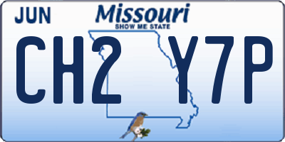 MO license plate CH2Y7P
