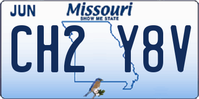 MO license plate CH2Y8V