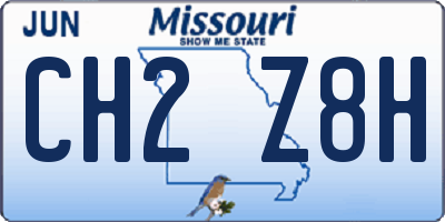 MO license plate CH2Z8H