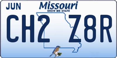 MO license plate CH2Z8R