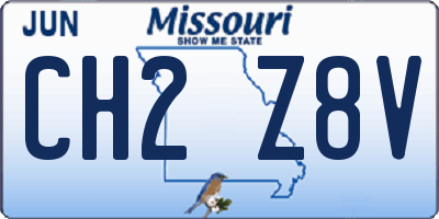 MO license plate CH2Z8V