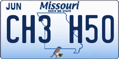 MO license plate CH3H5O