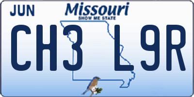 MO license plate CH3L9R