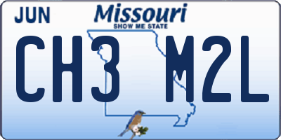 MO license plate CH3M2L