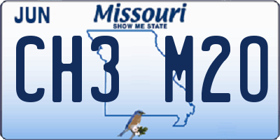 MO license plate CH3M2O