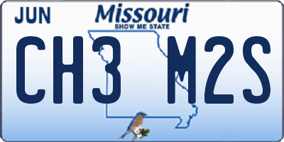 MO license plate CH3M2S