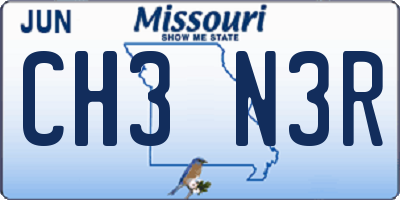 MO license plate CH3N3R