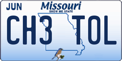 MO license plate CH3T0L