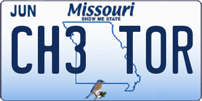 MO license plate CH3T0R