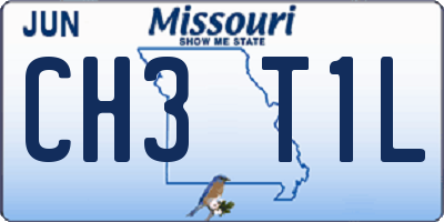 MO license plate CH3T1L
