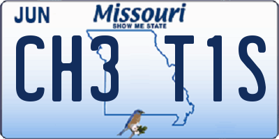 MO license plate CH3T1S