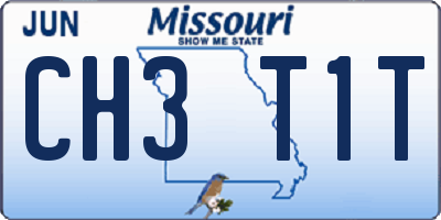 MO license plate CH3T1T