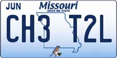 MO license plate CH3T2L