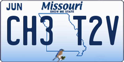 MO license plate CH3T2V